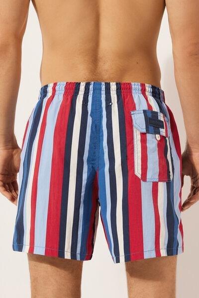 Multicolour Patterned Boxer Swim Shorts, , large image number 2