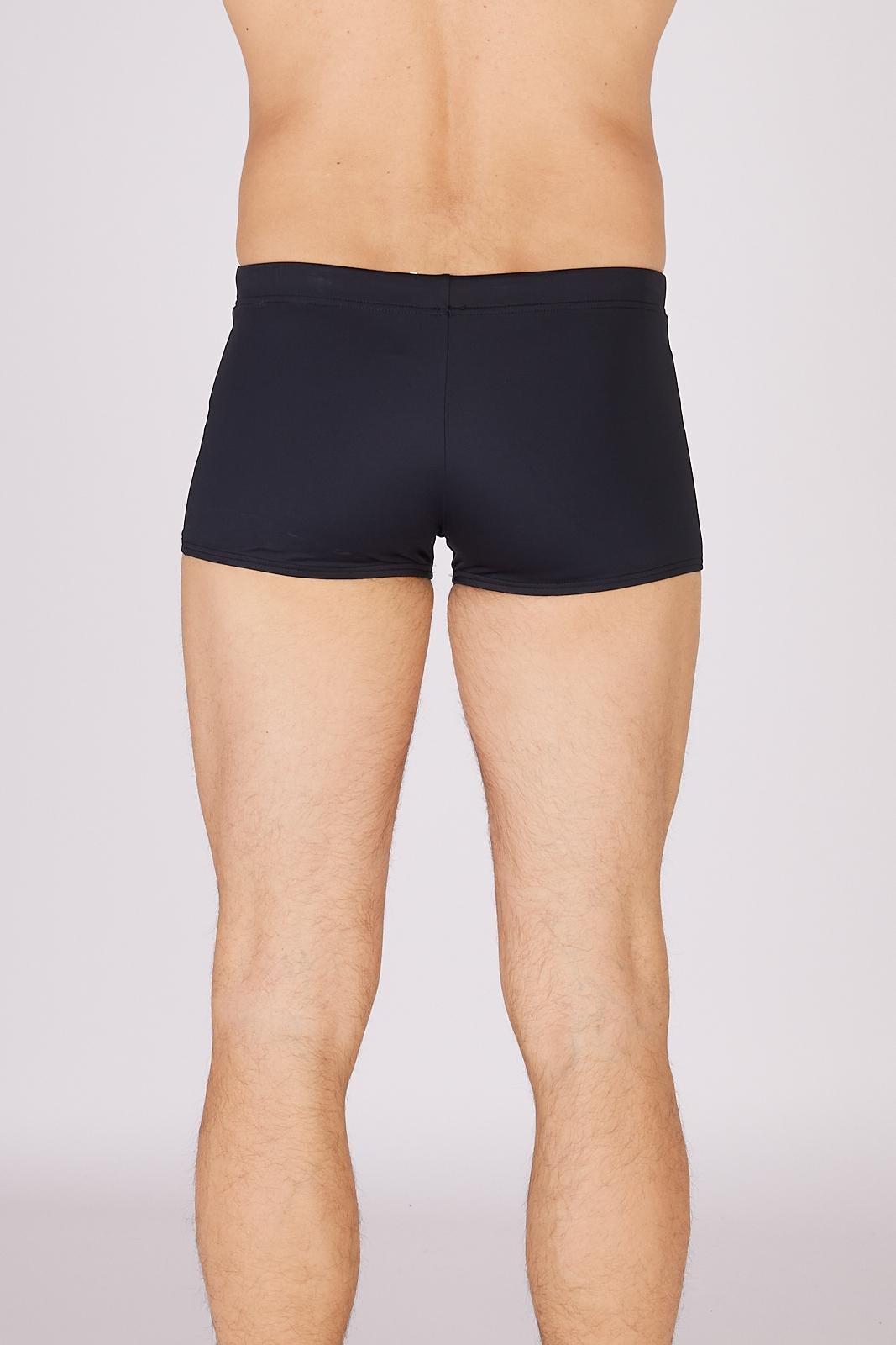 Black Boxer-Style Swim Shorts, 5501_894C, large image number 3