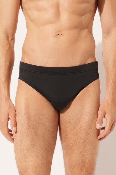Black Standard-Fit Swim Briefs, , large image number 1