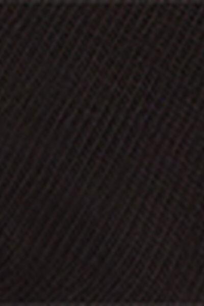 Black Short Cotton Socks, Kids Unisex, Black, medium