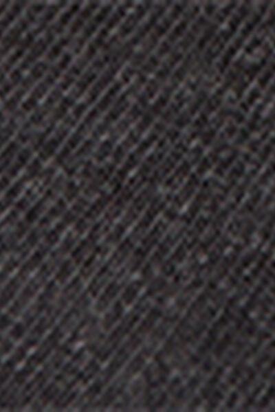 Grey Short Cotton Socks, Kids Unisex, Charcoal Grey Blend, large image number 2