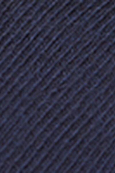 Navy Short Cotton Socks, Kids Unisex, Dark Denim Blue, medium