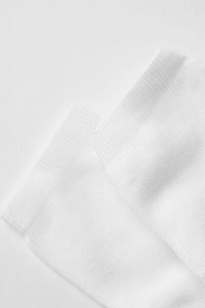 White Short Cotton Socks, Kids Boys, , large image number 2