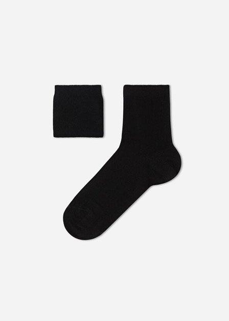 Black Short Socks, Kids Boys, Black, large image number 2