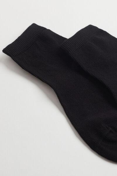 Black Short Socks, Kids Boys, Black, large image number 3
