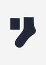 Calzedonia - Dark Denim Blue Short Cotton Socks With Fresh Feet Breathable Material, Kids Boy