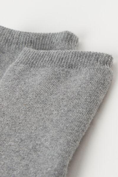 Grey Short Socks, Kids Unisex, , medium