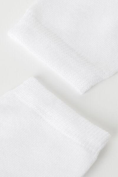 White Short Light Cotton Socks, Kids Boys, , large image number 1