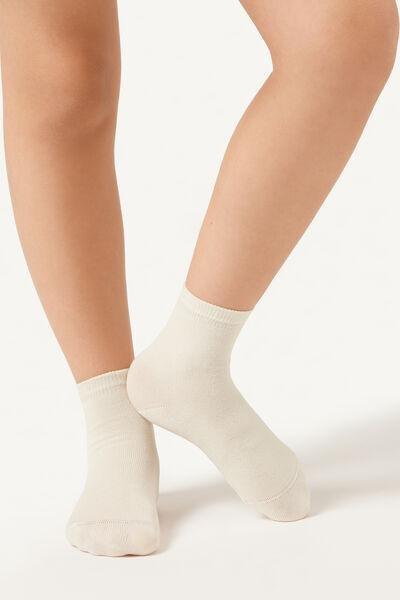 White Short Light Socks, Kids Unisex, , large image number 0