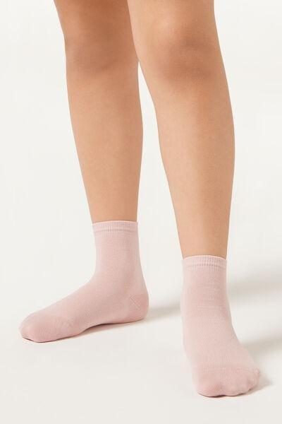 Pink Short Light Socks, Kids Unisex, , large image number 0