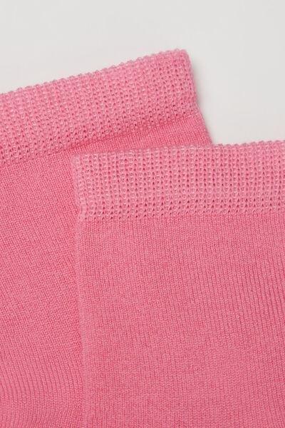Pink Short Light Socks, Kids Unisex, , large image number 1