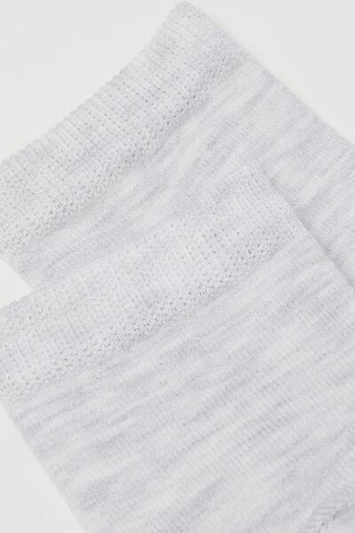 Grey Short Light Socks, Kids Unisex, , large image number 1