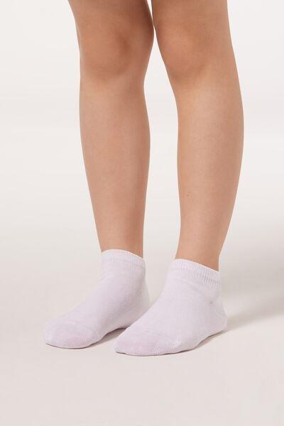 White Light Cotton Ankle Socks, Kids Boys, , large image number 2