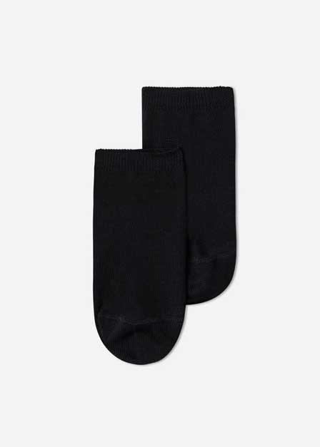 Blue Light Cotton Ankle Socks, Kids Boys, , large image number 0
