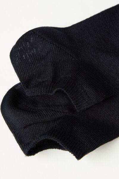 Blue Light Cotton Ankle Socks, Kids Boys, , large image number 2