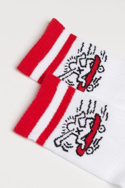 جوارب قصيرة رياضية كيث هارينج من بلو باند، للأط"ال, , large image number 0