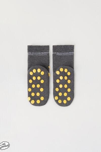 Grey The Simpsons Non-Slip Socks, Kids Boys, , large image number 1