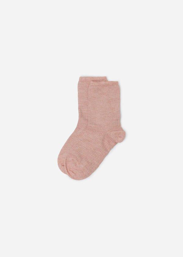 Pink Short Sport Socks, Kids Unisex, , large image number 0