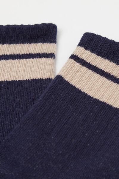 Grey Ribbed Sport Socks, Kids Unisex, , large image number 2