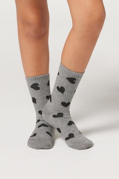 Grey Sport Socks, Kids Girls, , large image number 0