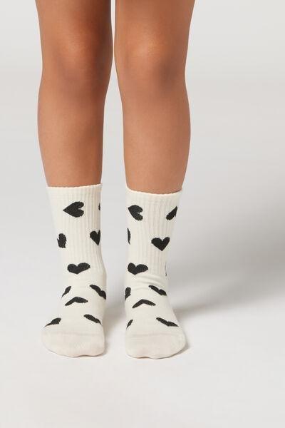 White Sport Socks, Kids Girls, , large image number 1