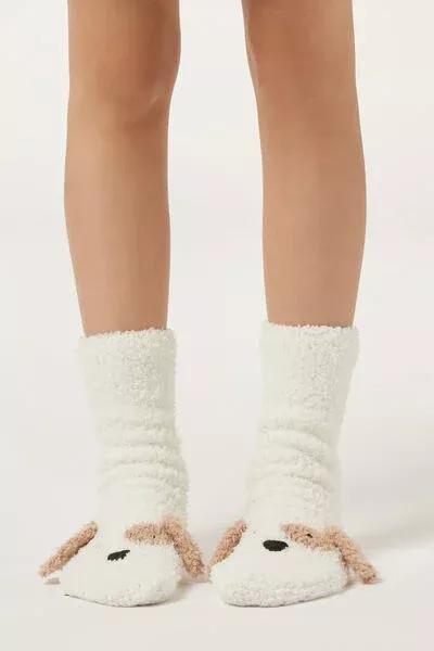 White Non-Slip Cotton Socks, Kids Boys, 5501_532D, large image number 0