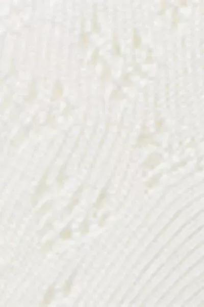 White Openwork Cotton Socks, Kids Girls, 5501_297D, large image number 3