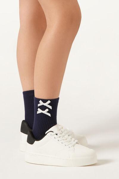 Pink Short Socks, Kids Girls, , large image number 0
