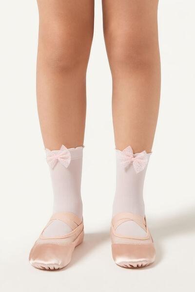 Pink Glitter Socks, Kids Girls, 5501_5464, medium