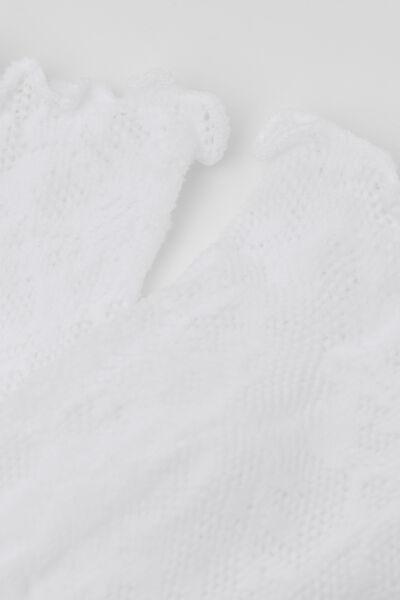 White Elegant Sheer Short Socks, Kids Girls, 5501_5267, large image number 2