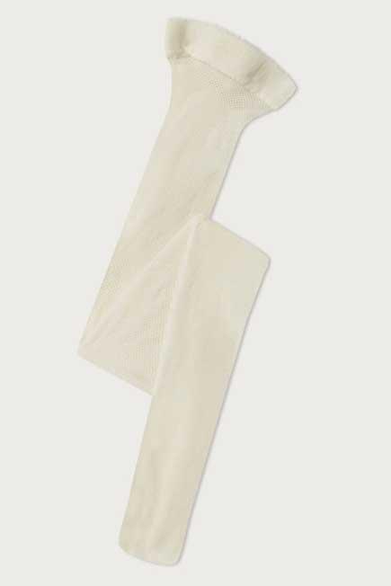 Cream Micronet Tights, Kids Girls, , large image number 0