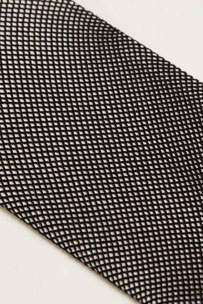 Sheer-To-Waist Micro net Tights, Black , Kids Girls, Black, large image number 3