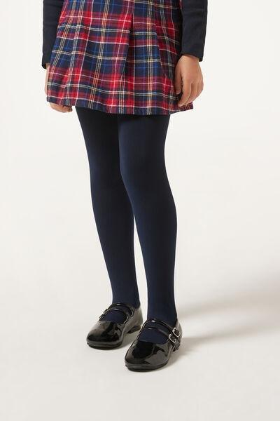 Blue Thermal Tights, Kids Girls, , large image number 1
