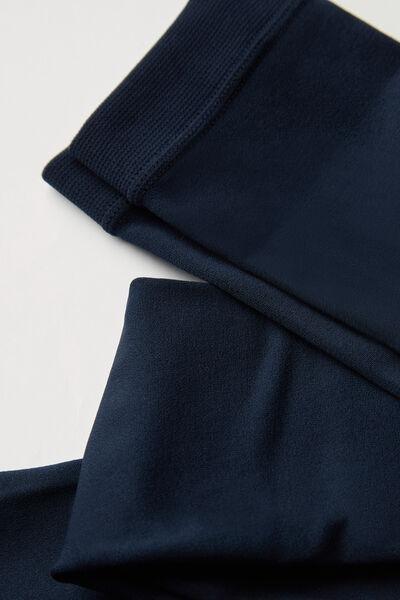 Blue Thermal Tights, Kids Girls, , large image number 4