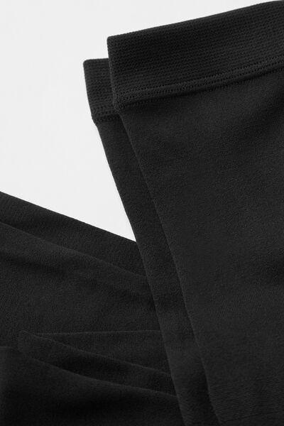 Black Thermal Tights, Kids Girls, , large image number 4