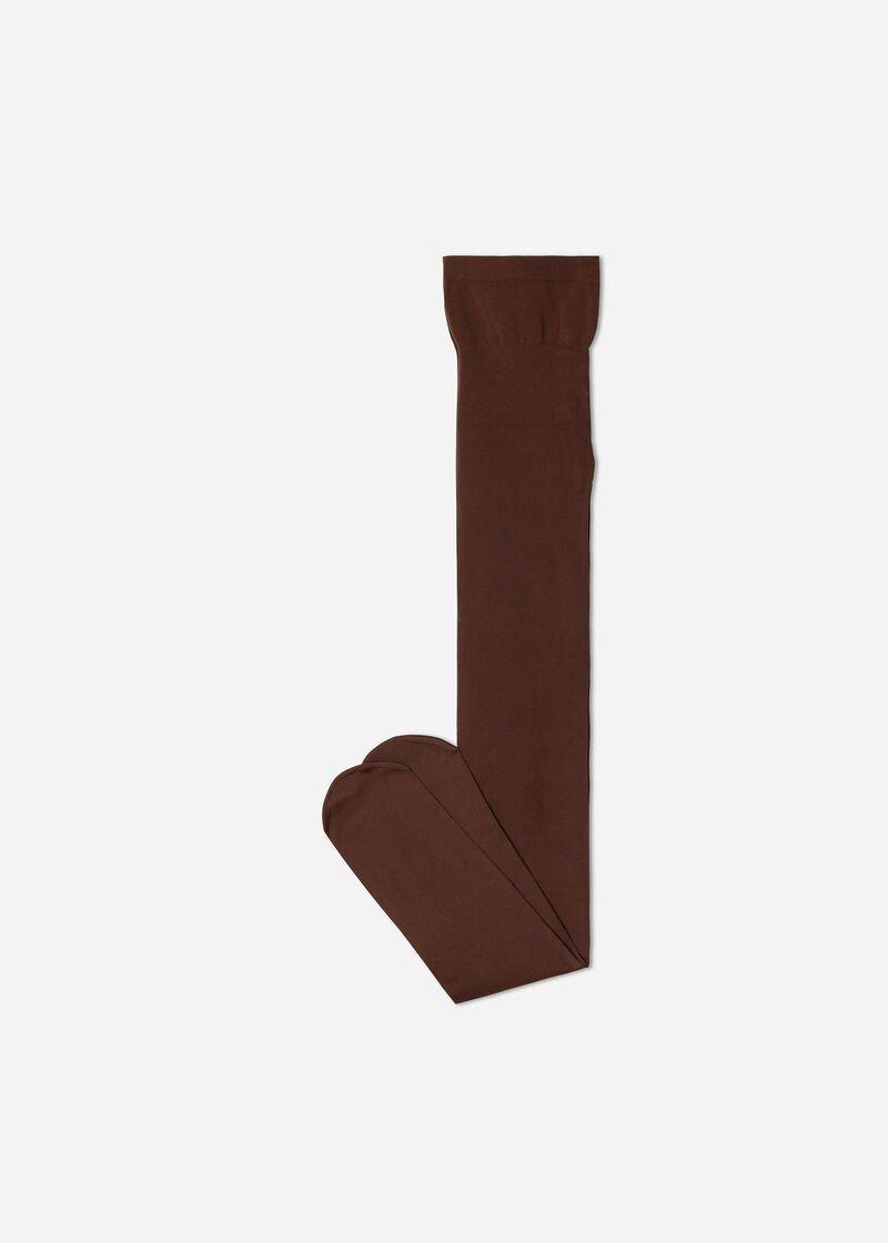 50 Denier Soft Touch Tights, Brown, Kids Girls, , large image number 0