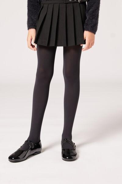 50 Denier Soft Touch Tights, Black, Kids Girls, , large image number 1