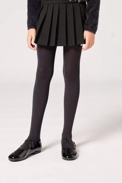 50 Denier Soft Touch Tights, Black, Kids Girls, Black, large image number 3