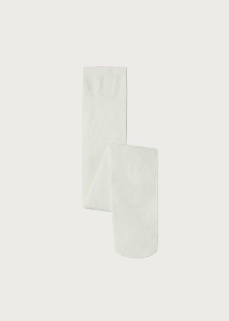 White Soft Touch 50 Denier Tights, Kids Girls, , large image number 0