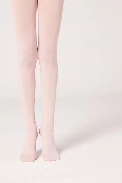 50 Denier Soft Touch Tights, Pink, Kids Girls, Vintage Pink, large image number 0