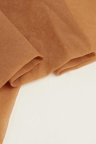 Beige 20 Denier Sheer Tights, Kids Girls, , large image number 3