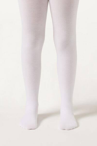 White Eco Tights, Kids Girls, , large image number 3