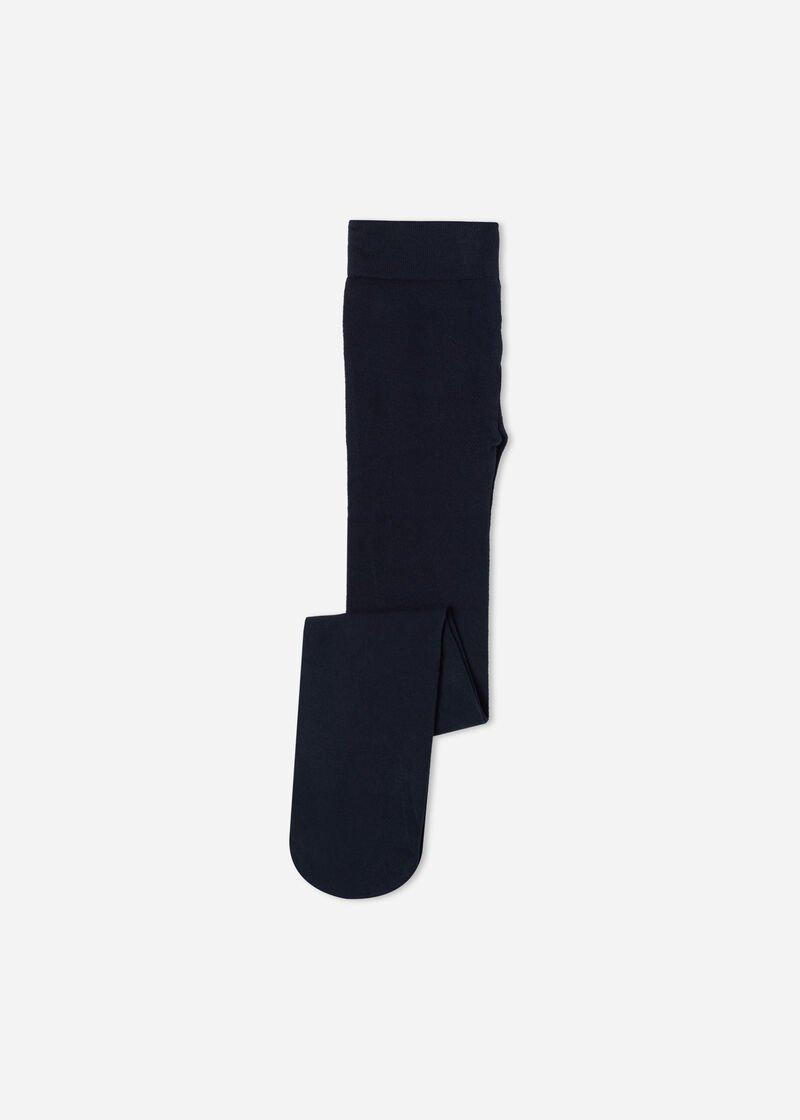 Blue Eco Tights, Kids Girls, , large image number 0
