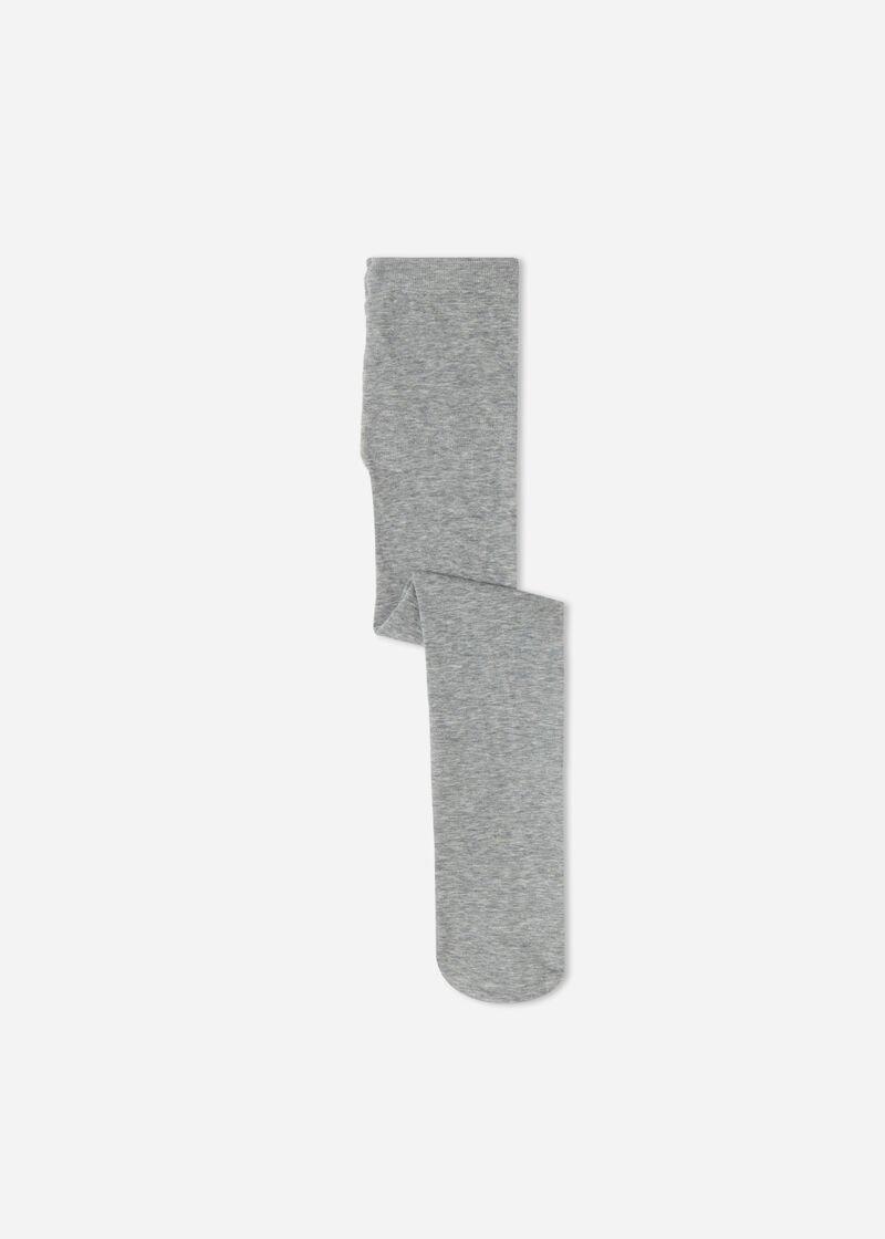 Grey Blend Eco Tights, Kids Girls, , large image number 0