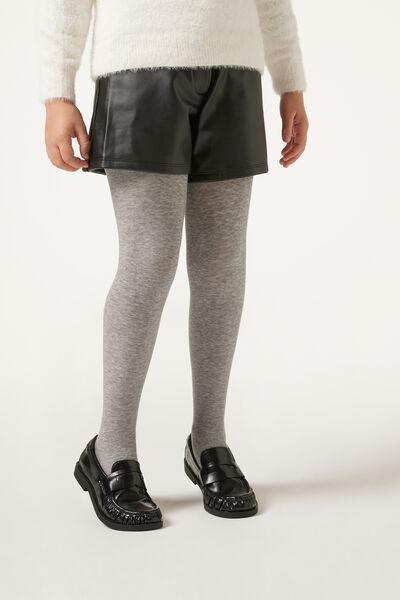 Grey Blend Eco Tights, Kids Girls, , large image number 1
