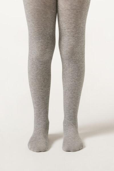 Grey Blend Eco Tights, Kids Girls, , large image number 3