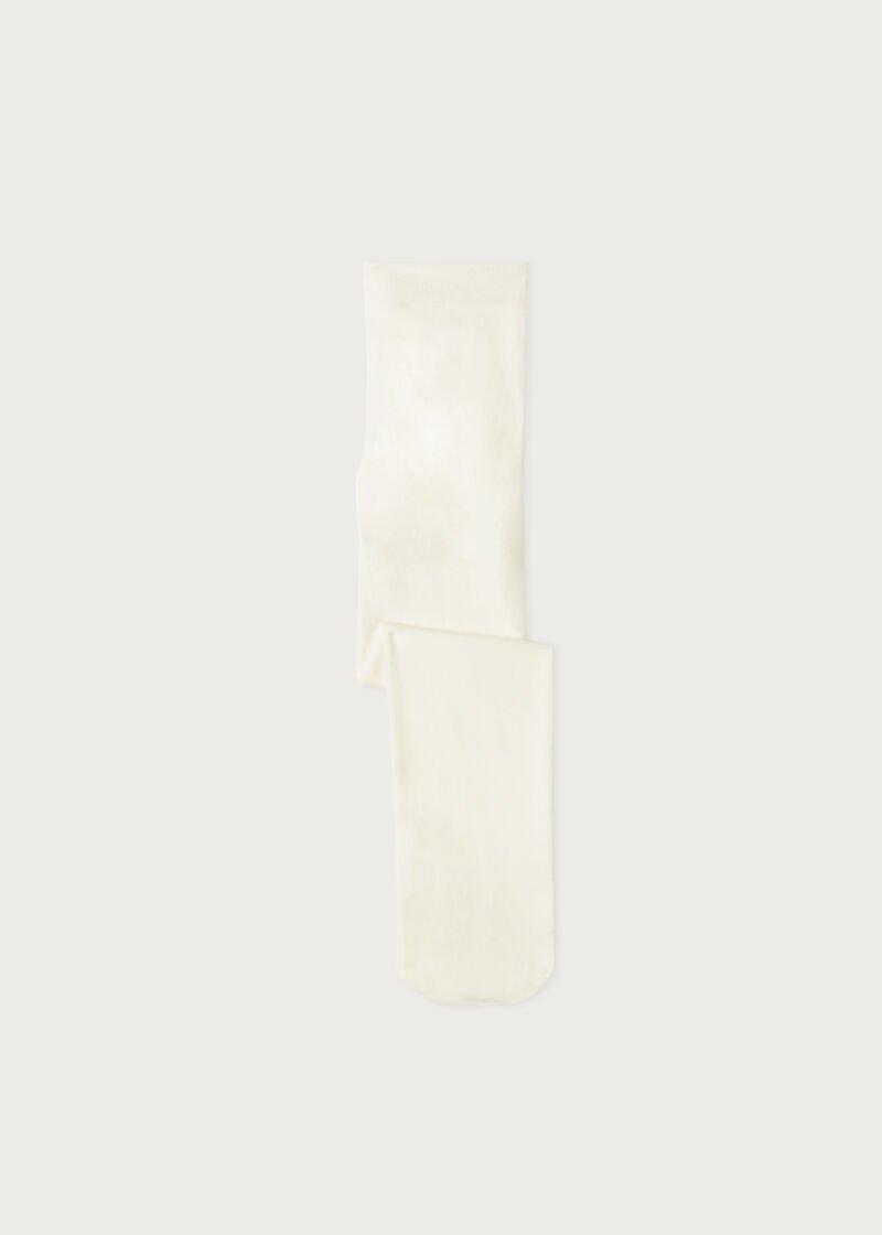 Calzedonia - White Eco Tights, Kids Girls