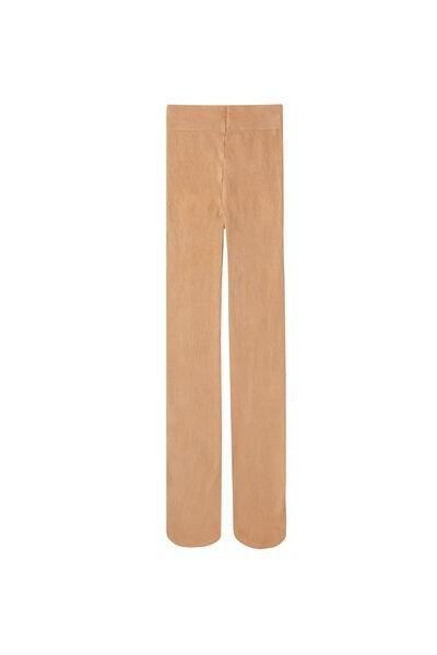 Opaque Eco Cotton Tights, Camel, Kids Girls, Camel, medium