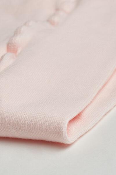 Pink Newborn Eco Cotton Tights, , large image number 0