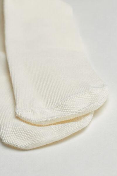 White Eco Cotton Tights, Kids Baby, , large image number 0